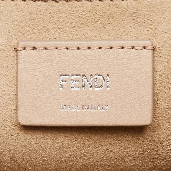 Fendi Light Blue Smooth Leather Kan I Medium Shoulder Bag 8BT283 - Picture 10 of 12